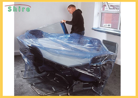 Size Customized Temporary Protective Film Clear Self Adhesive Film Anti Dust For Funiture